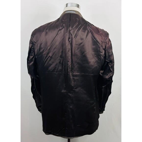 Talbots Mens 46R Sport Coat 100% Wool Gold Knit Three Button Fully Lined Formal - Picture 8 of 8